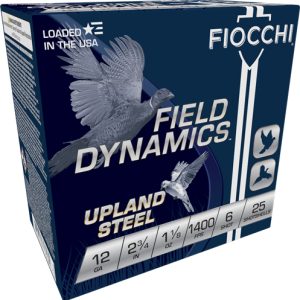 FIOCCHI STEEL 12GA 2.75" - 1-1/8OZ #6 25RD 10BX/CS