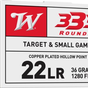 WINCHESTER 22LR 36GR PLATED HP - 1280FPS 333RD 10BX/CS