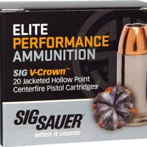 SIG AMMO 40SW 165GR ELITE - V-CROWN HP 20RD 10BX/CS