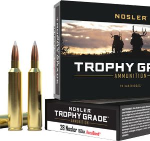 NOSLER TROPHY GRADE 28 NOSLER - 160GR ACCUBOND 20RD 10BX/CS
