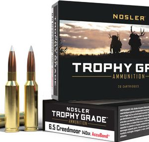 NOSLER TROPHY GRADE 6.5 CM - 140GR ACCUBOND 20RD 10BX/CS