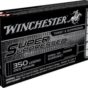 WINCHESTER SUPER SUPPRESS 350 - LEGEND 265GR FMJ 20RD 10BX/CS