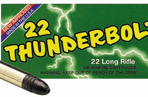 REMINGTON THUNDERBOLT 22LR - 40GR LEAD-RN 50RD 100BX/CS