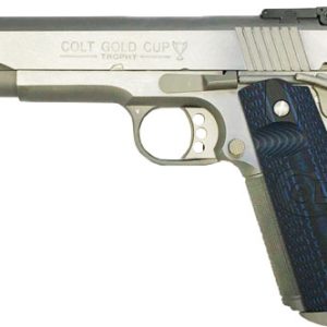 COLT GOLD CUP TROPHY 9MM 5" - 8RD STAINLESS BLUE G10 GRIPS