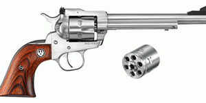 RUGER SINGLE-SIX CONVERTIBLE - 22LR/22WMR 6.5" AS S/S WOOD