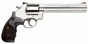 S&W 686 3-5-7 357 7" AS 7-SH - SS UNFLUTED CYLINDER WOOD