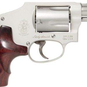 S&W 642LS 38SPL+P 1.875" FS - SS WOOD FINGER GROOVE