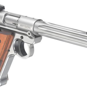 RUGER MARK IV HUNTER 22LR - 6.88" FLUTED BULL AS S/S WOOD