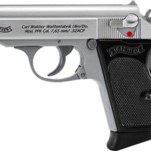 WALTHER PPK 32ACP SS FS - 6+1 RD BLACK SYNTHETIC GRIPS