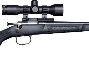 CRICKETT RIFLE G2 22LR BLUED/ - BLACK SYNTH W/SCOPE AND CASE