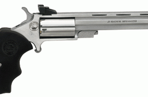 NAA "MINI-MASTER TARGET" 22WMR - 4"VR AS S/S BLACK RUBBER GRIPS
