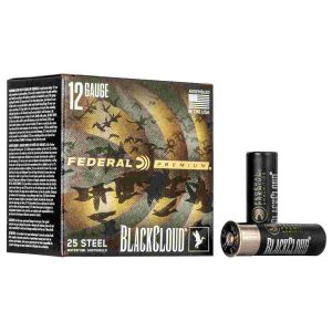 Federal Black Cloud FS Steel Shotshells 12 ga 3" 1-1/4oz #2 1450 fps 25/ct