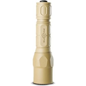 Surefire G2X Pro 15/600 Lumen LED Flashlight - Polymer & Aluminum Click Style Switch - Tan