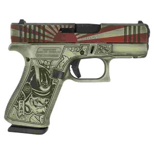 Glock 43X "Rising Sun Bushido" Handgun 9mm Luger 10rd Magazines(2) 3.4" Barrel  Accessory Rail USA Made