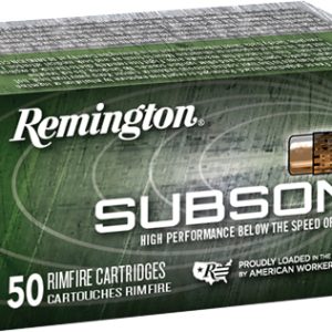 REMINGTON SUBSONIC 22LR 40GR - PLATED LEAD-HP 50RD 100BX/CS