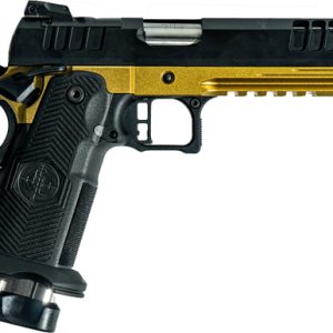 GLFA 1911DS SYNERGY 9MM 5" 20 - SHOT BLACK SLIDE GOLD FRAME