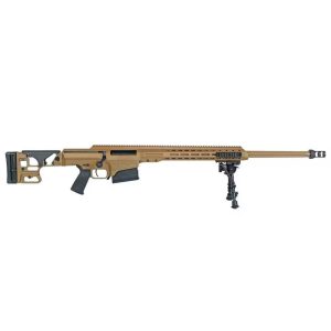 Barrett MK 22 Deployment Kit Rifle 338 Norma/300 Norma/308 Win 10rd Magazines (5) 27" Fluted Barrel Coyote Brown with Leupold Contract Optic