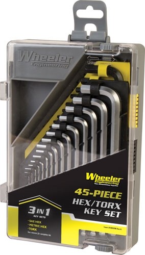 WHEELER DRIVER SET 45 PIECE – HEX/TORX KEY SET