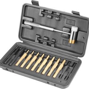 WHEELER HAMMER AND PUNCH SET - 14-PUNCHES/1-HAMMER/CASE