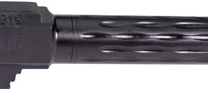 FAXON FITS GLOCK 19 BARREL 9MM - FLAME FLUTED NON THREADED BLK