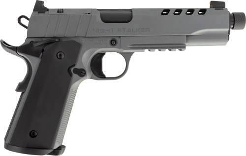 TISAS 1911 NIGHT STALKER 45ACP – 5″ THREADED BBL 8RD BLACK/GRY