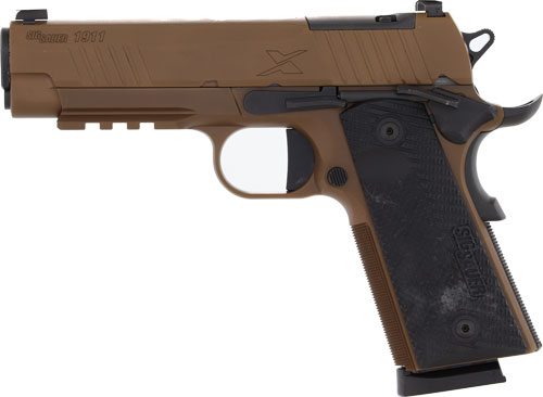 SIG 1911 XCARRY 45ACP 4.25″ – XRAY3 OR (2)8RD G10 COYOTE
