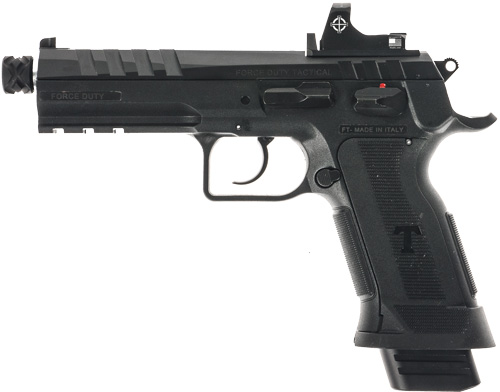 TANFOGLIO FORCE DUTY 9MM 4.9″ – 20RD POLY THREADED BLACK