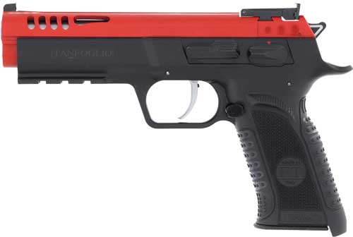 TANFOGLIO FORCE 22LR 4.4″ – POLY FRAME RED STEEL SLIDE