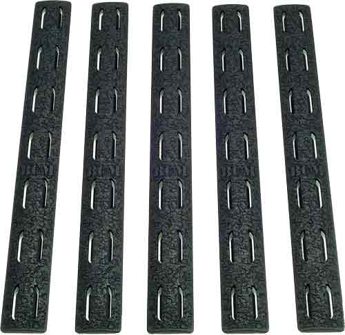 BCM RAIL PANEL KIT KEYMOD 5.5" - BLACK 5 PACK