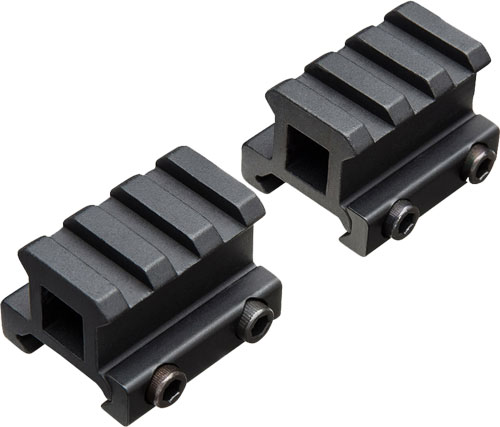 TRUGLO 2-PIECE PICATINNY RISER – MOUNT 3/4″ RISE 1.36″ LENGTH